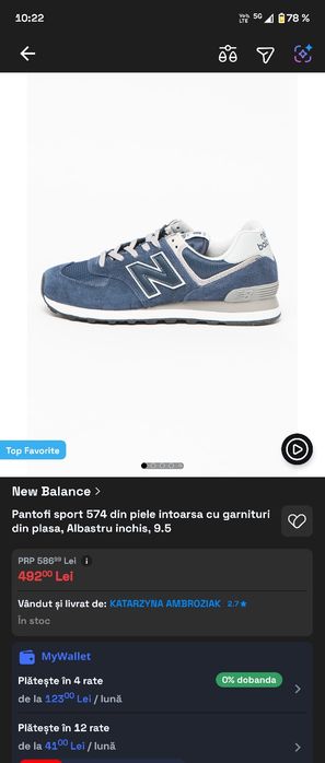 Vând adidași new balance