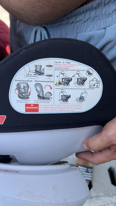 Scaun auto rotativ 360 Happy, 0-36 kg