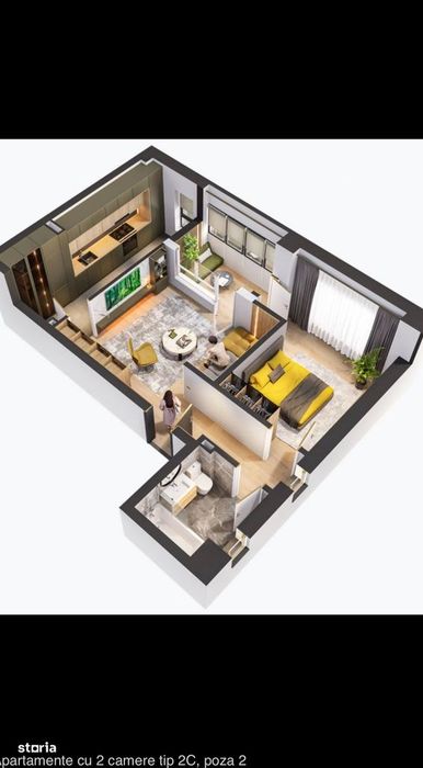 Apartament 2 camere de vanzare Galata