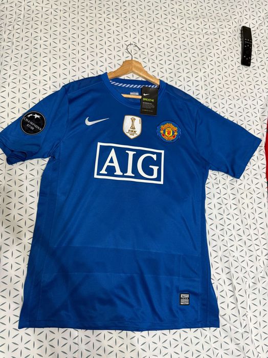 Tricou Ronaldo Man United ucl 2008 albastru