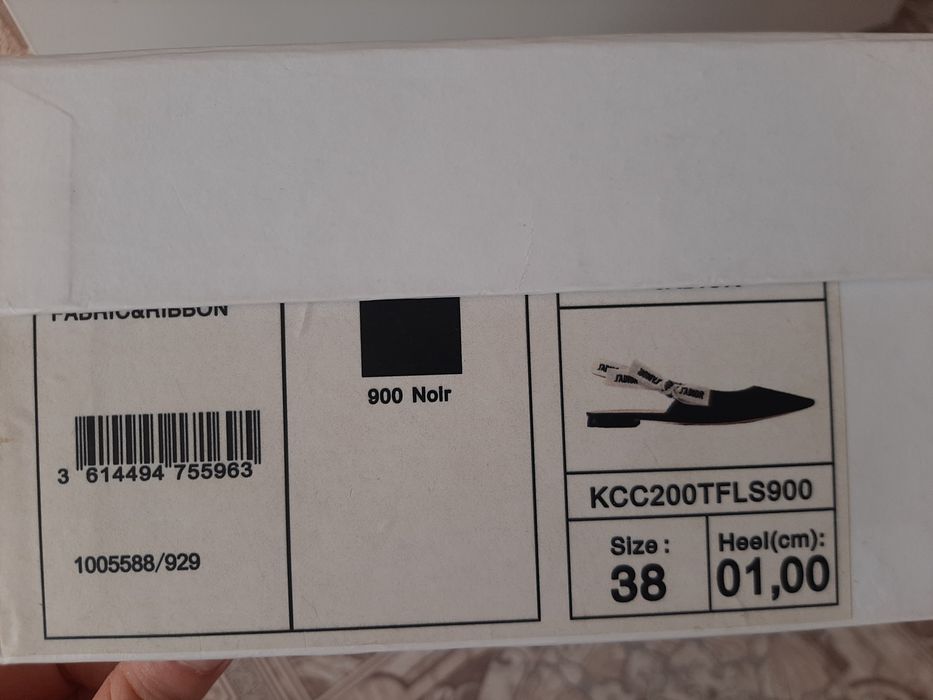 Туфельки слинбеки Диор 37 размер