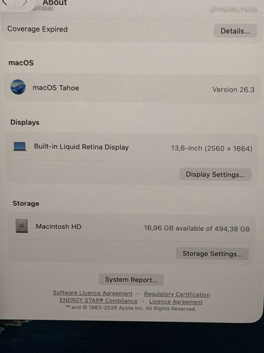 MacBook Air Apple M2 8 GB