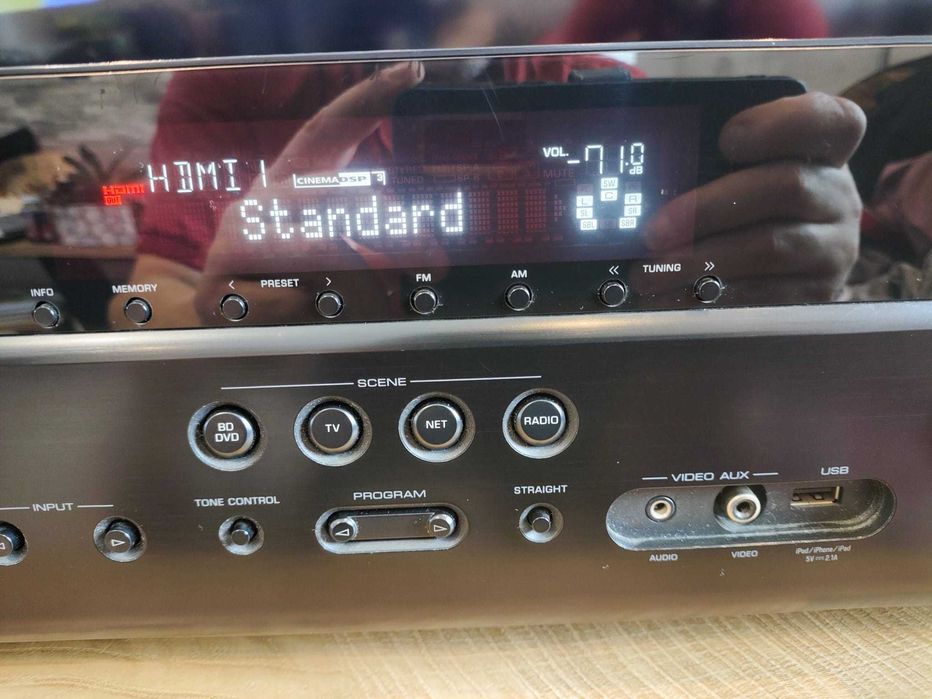 Receiver Yamaha RX-V573 - 7.1 ch AV cu HDMI extra Ypao