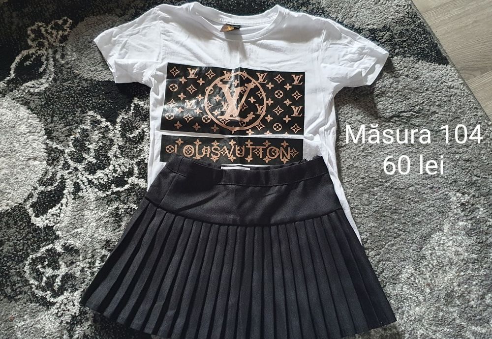 Set tricou cu fusta marimea 104