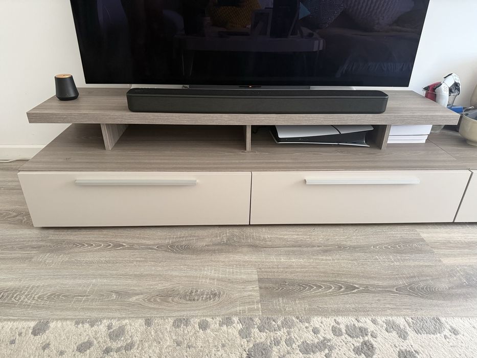 Set mobilier living gri doua nuante