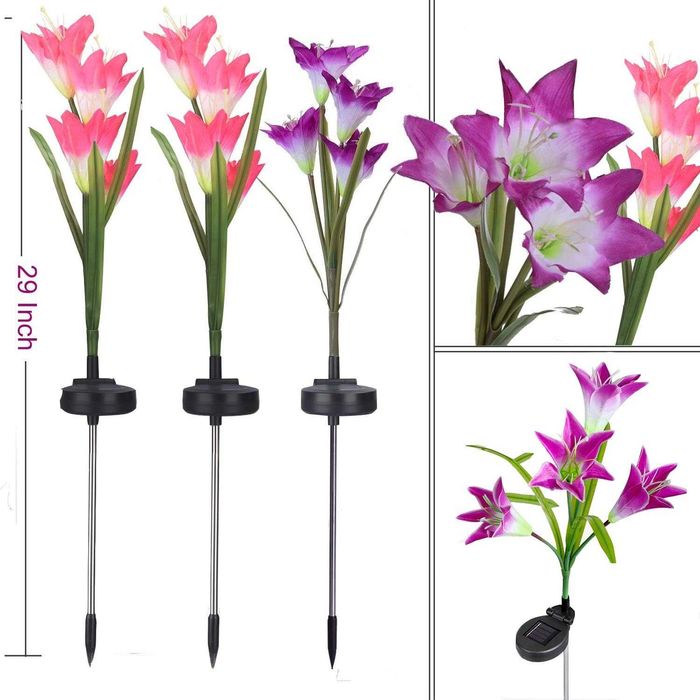 Външни слънчеви градински лампи