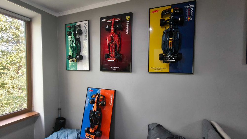 LEGO Formula 1 постер, модель в рамке McLaren LEGO TECHNIC