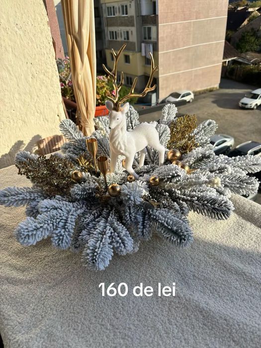 Aranjament craciun cu ren