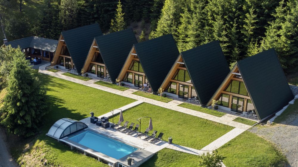 Cabana A-frame cu piscină de inchiriat Rachitele-Cluj