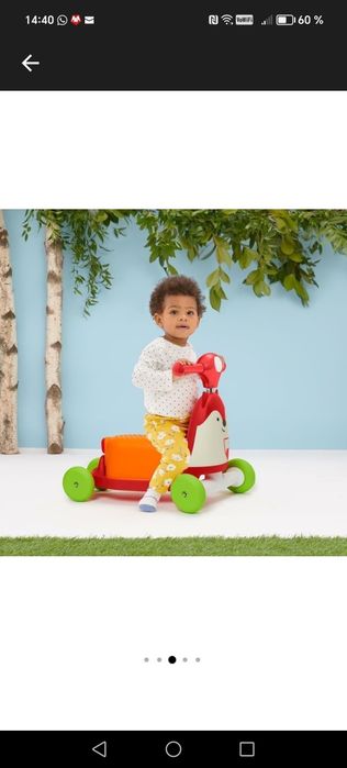 Scooter 3 în 1 zoo lisek