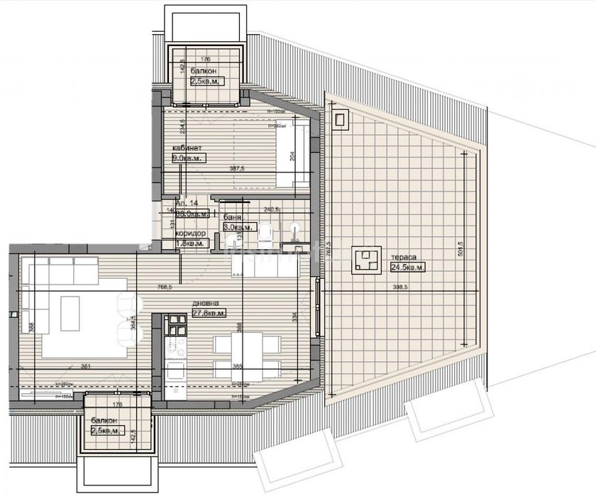 Продава се Двустаен апартамент в София, Овча купел - 99 кв.м за 1445 €/кв.м - Снимка #3
