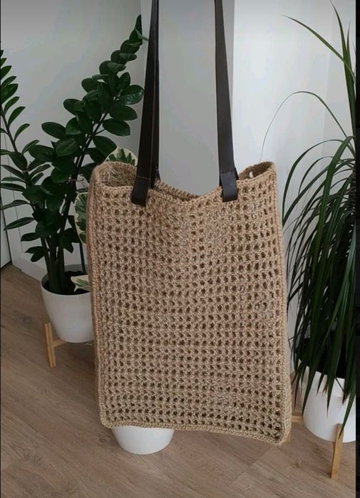 Сумка из джута ручной работы