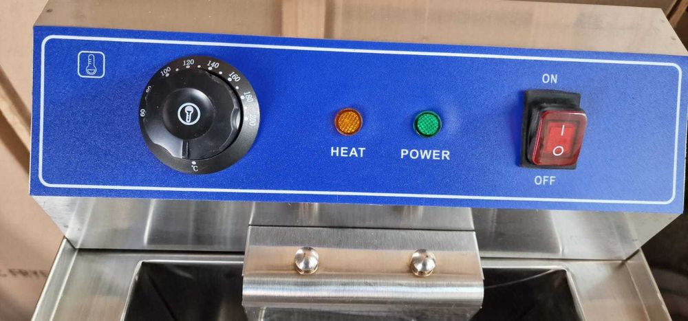 Friteuza electrica profesionala cu suport si robinet golire 16L 220V