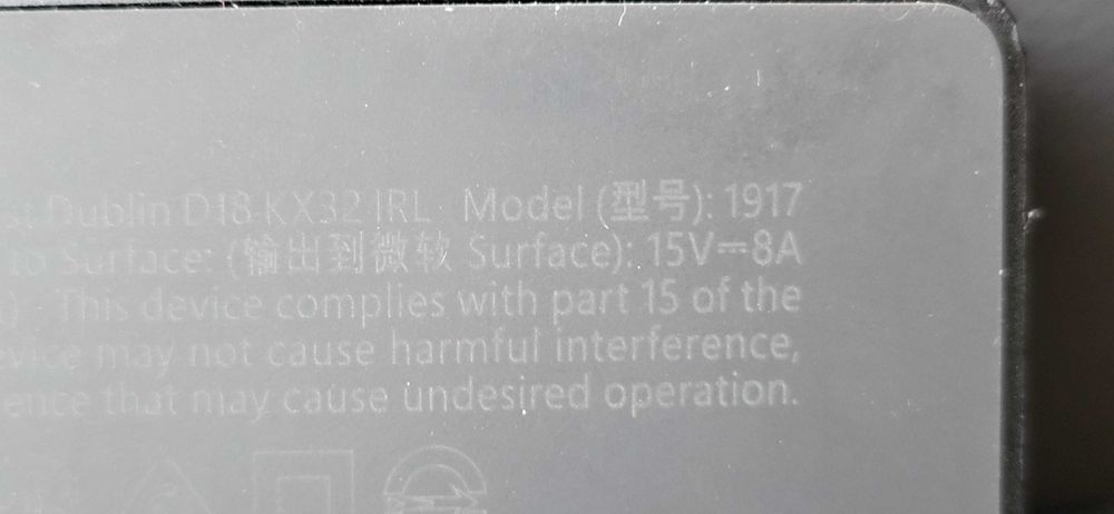 Docking Station Microsoft Surface 4K, Model 1917 fara alte accesori se vinde in timisoara trebuie testat