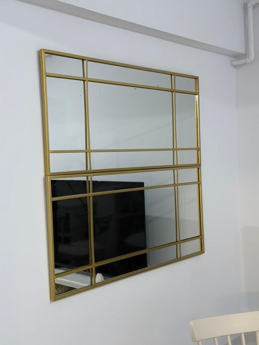 Vand oglinda dreptunghiulara aurie 110x50cm