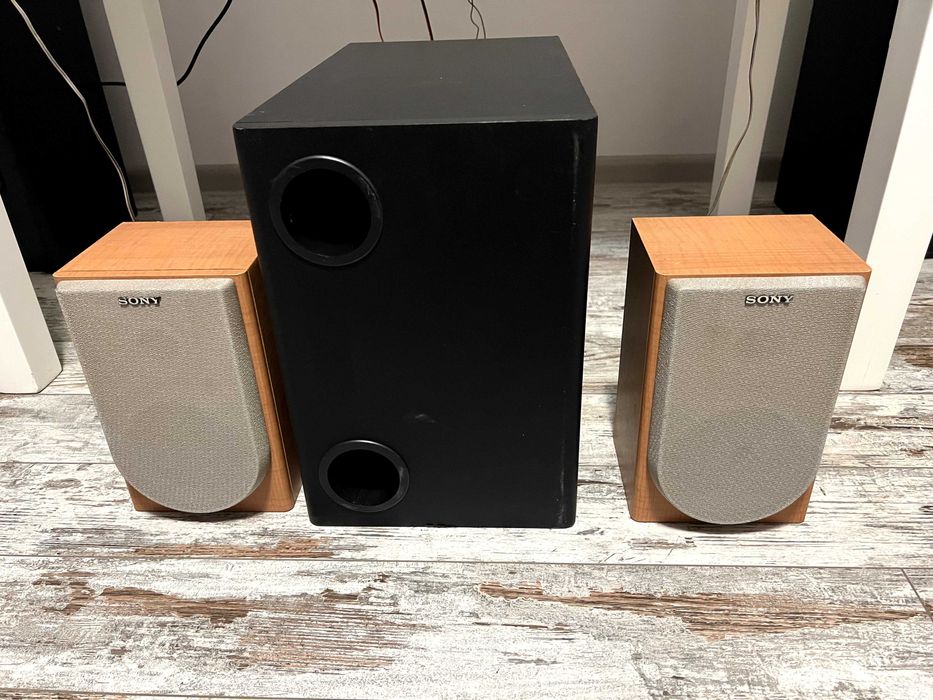 Subwoofer Quadral Sub 140 si boxe Sony SS-CNE3