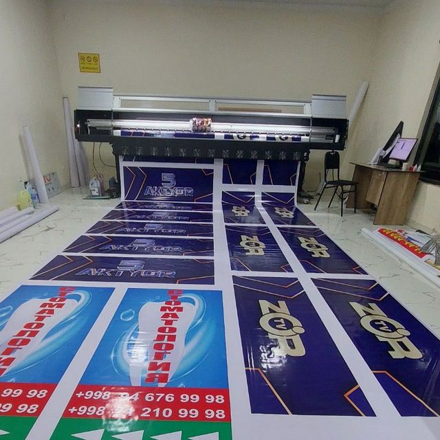 Banner pechat bukva harflar stend neon afisha