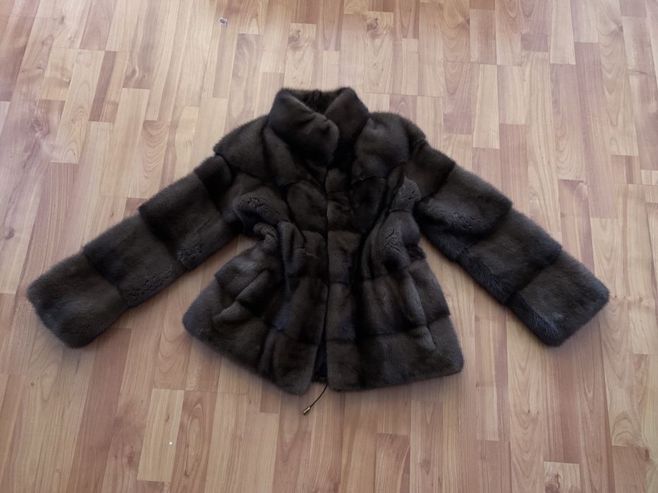 Haina blana naturala vizon / nurca S