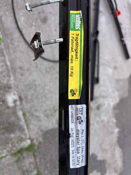 Suport bicicletă plafon auto Unitec – universal – 15 kg