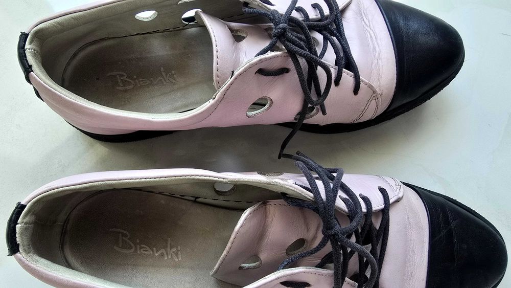 Обувки Bianci розови на цвят