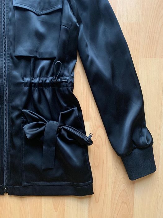 Geaca Y-3 neagra din satin