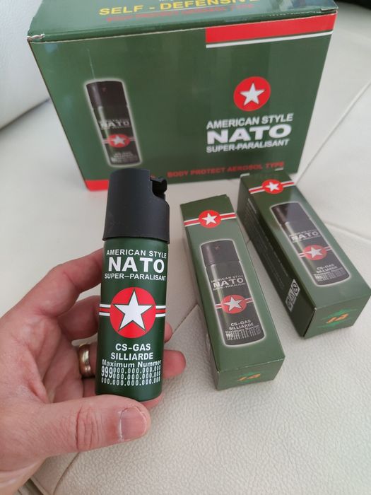 2buc spray nato , spray piper 60ml x2