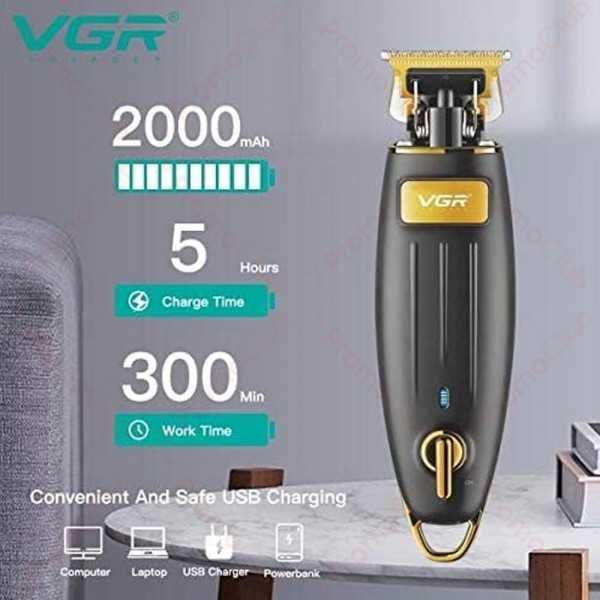 !!!БЕЗПЛАТНА ДОСТАВКА!!! Машинка за подстригване VGR 5 приставки,Черен