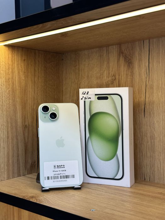 айфон 15 зеленый 87%