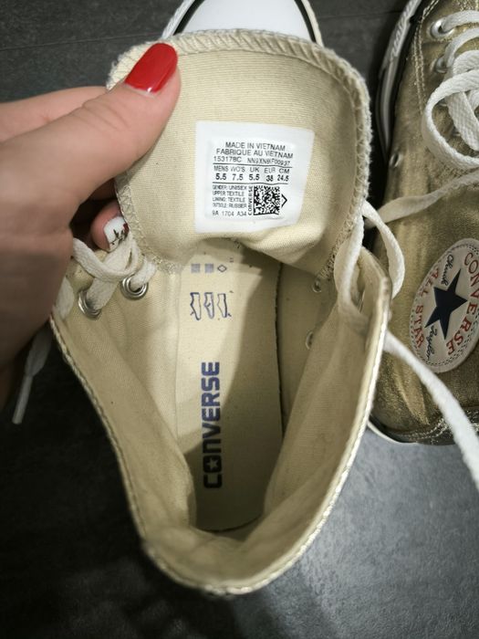 Златисти Кецове CONVERSE, 38 номер