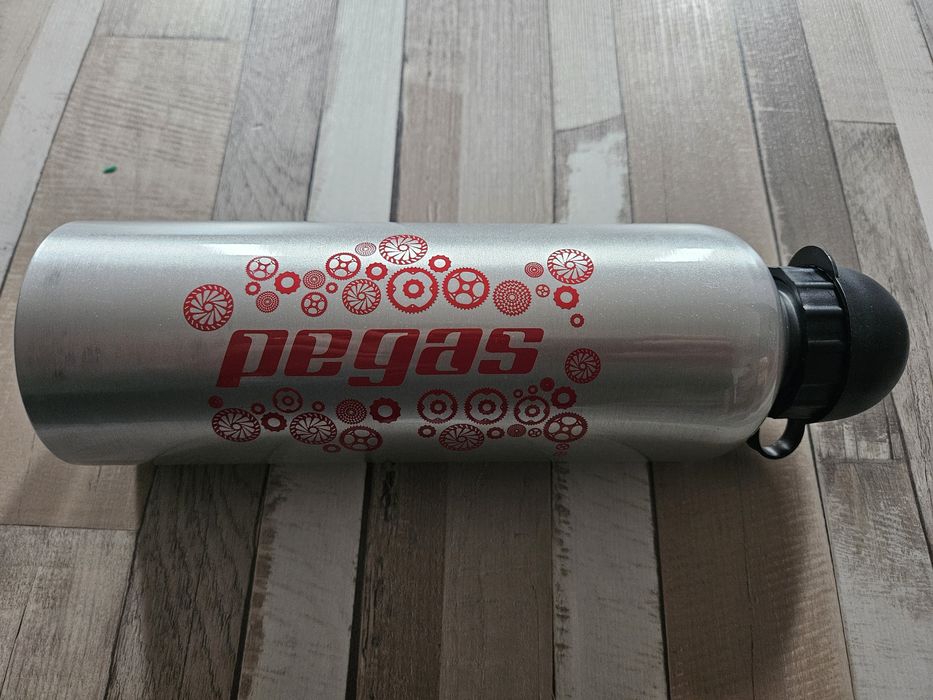 Bidon apa Pegas  aluminiu argintiu 750 ml