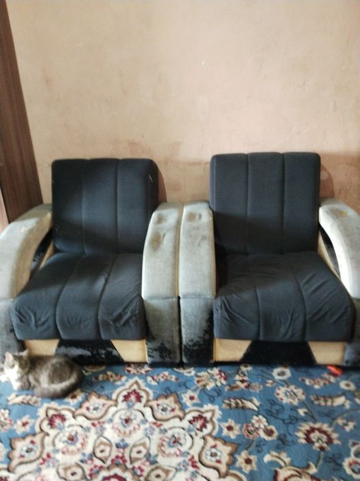 Диван раскладной в месте с креслом