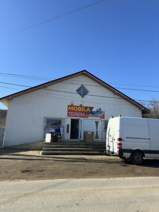 Închiriez spațiu comercial 182 mp ultracentral com. Deleni, jud. Iași – vizavi de PROFI, vad excelent