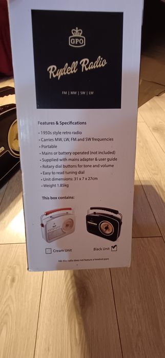 Vand Radio GPO Rydell Retro/Nostalgic