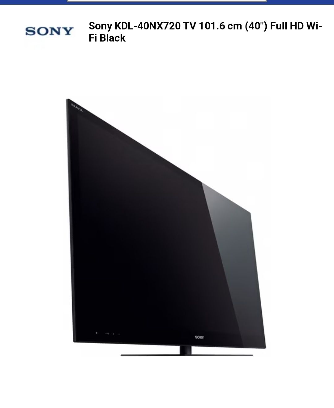 ソニー SONY ブラビア 40型　BRAVIA KDL-40NX720 KDL-40NX720 主な仕様 | テレビ ブラビア | ソニー