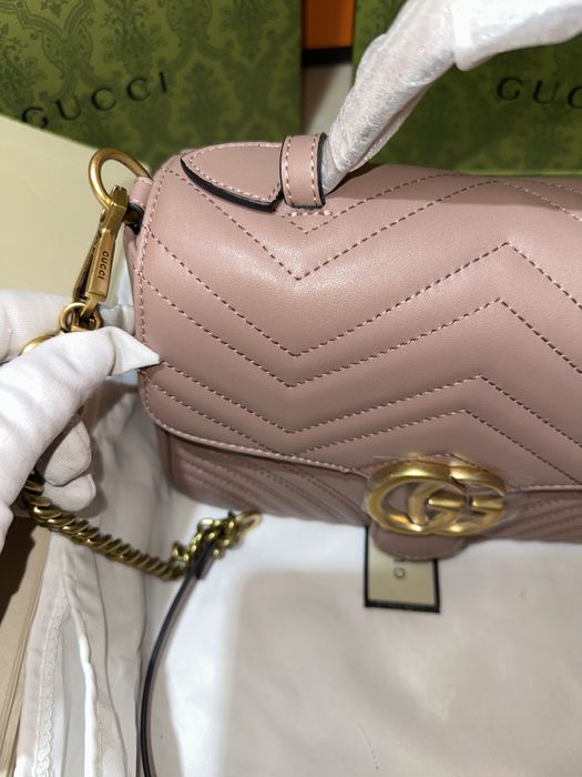 Geanta Gucci Marmont 26cm Dusty Pink