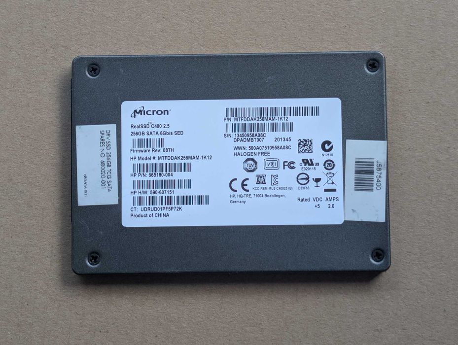 SSD 256 GB Micron