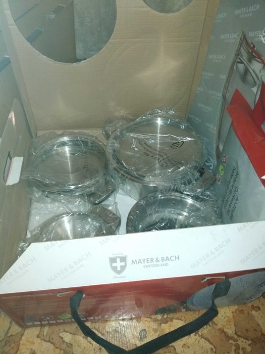 Продава се луксозен комплект съдове Mayer & Bach – нов, 16 части