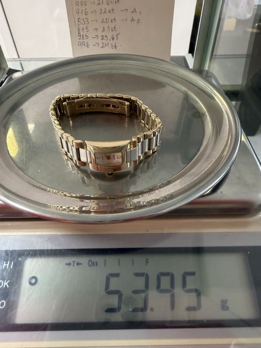 Златен дамски часовник Geneve14 kt