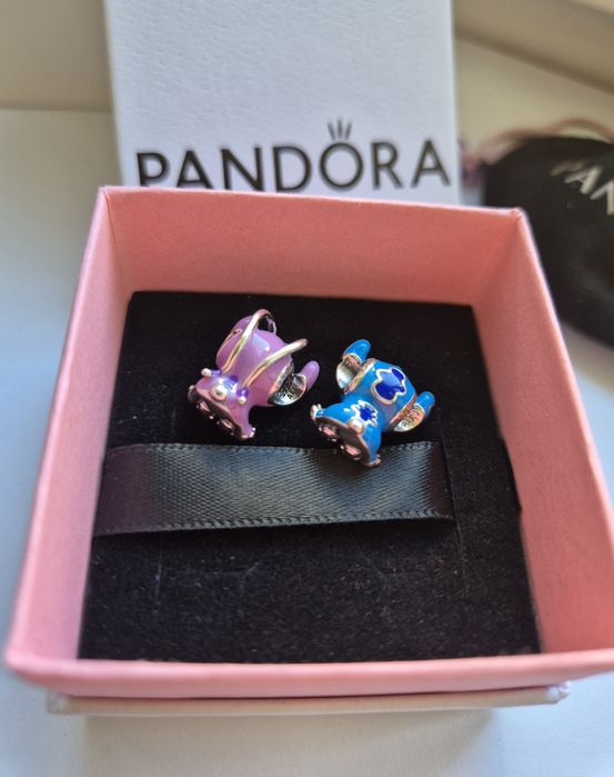 Charmuri disney Stitch Angels Winnie Pisica Marie Dumbo Argint S925