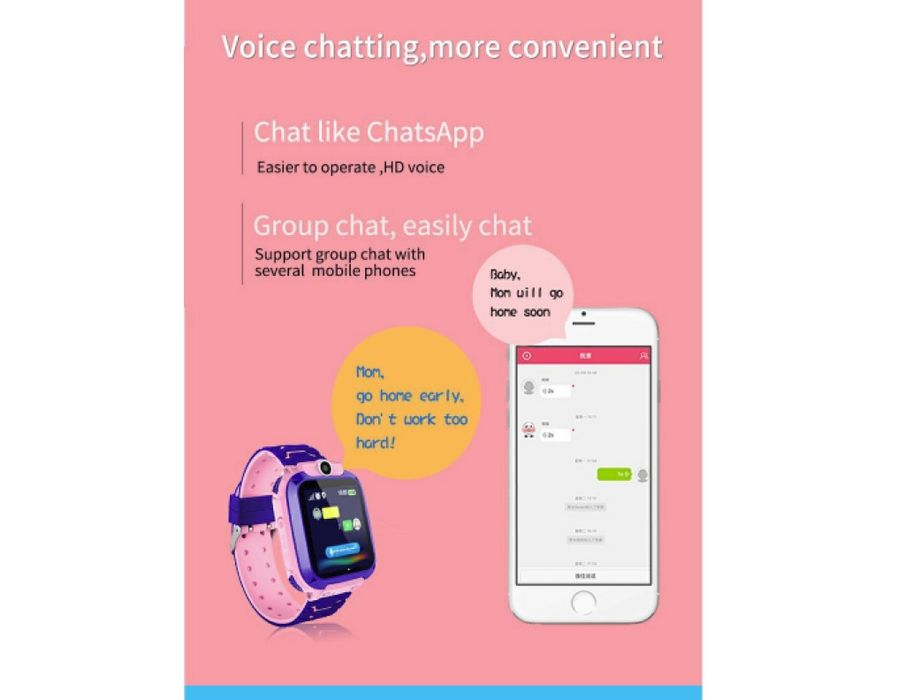 Водоустойчив детски 2G смарт часовник с вградена камера