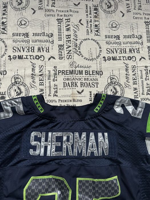 Nike NFL  Seahawks Super Bowl #25 Sherman original jersey тениска.48
