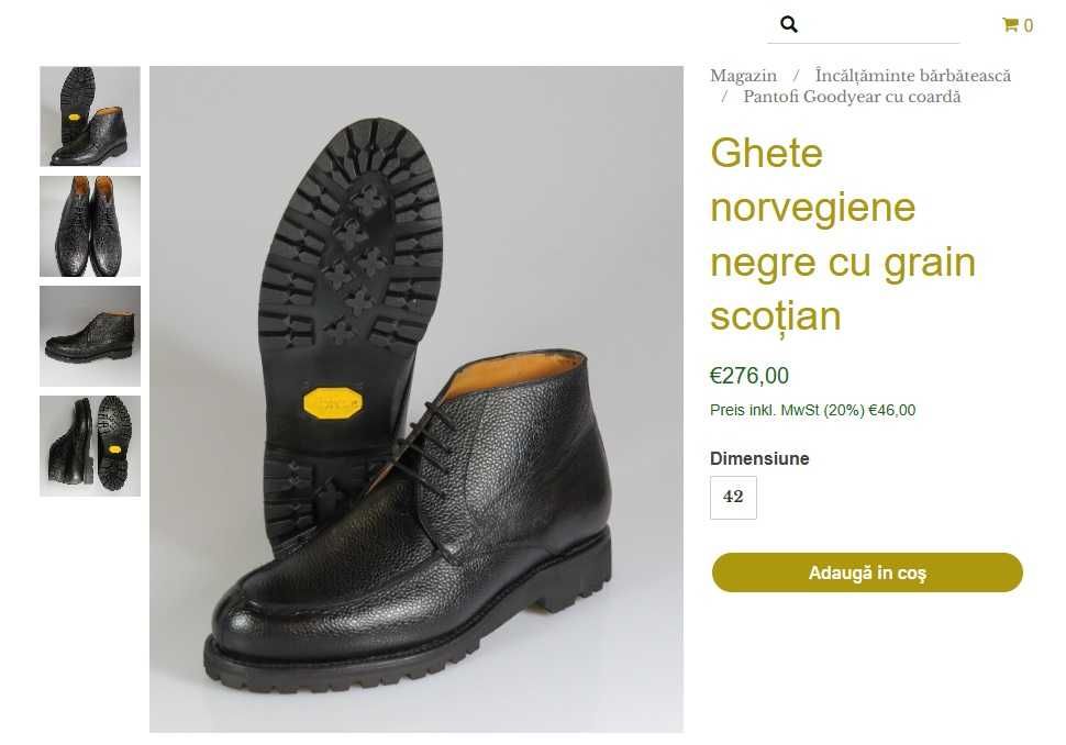 Ghete lace up 41 split toe Kalman Vibram piele naturala superioara