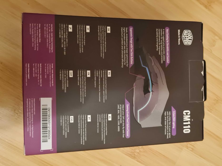 Mouse gaming Cooler Master CM110 RGB nou sigilat