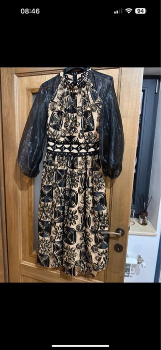 Rochie din dantela si organza