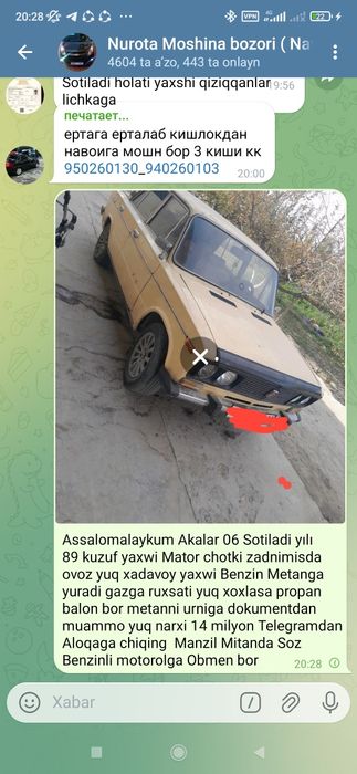 Samarqand yaxwi Motorolga obmen