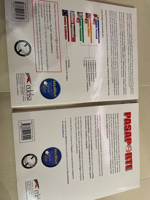 Учебник и тетрадка Pasaporte A1