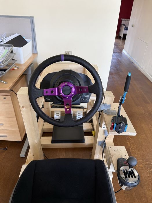 Setup Simracing Thrustmaster T300RS GT + Schimbator TH8A + Handbrake