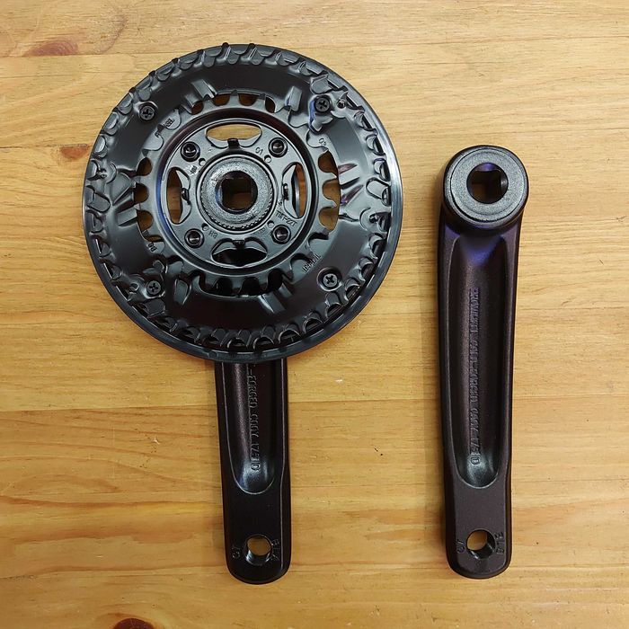 Комплект шатунов Prowheel 175MM, 36/22T. Под квадрат. Алюминий. Шатуны