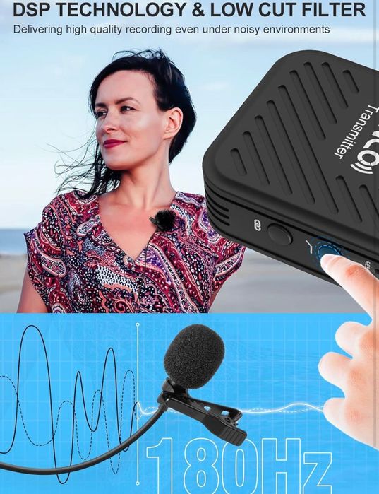 Безжична Микрофонна Система SYNCO. Камера. Брошка. Смартфон.