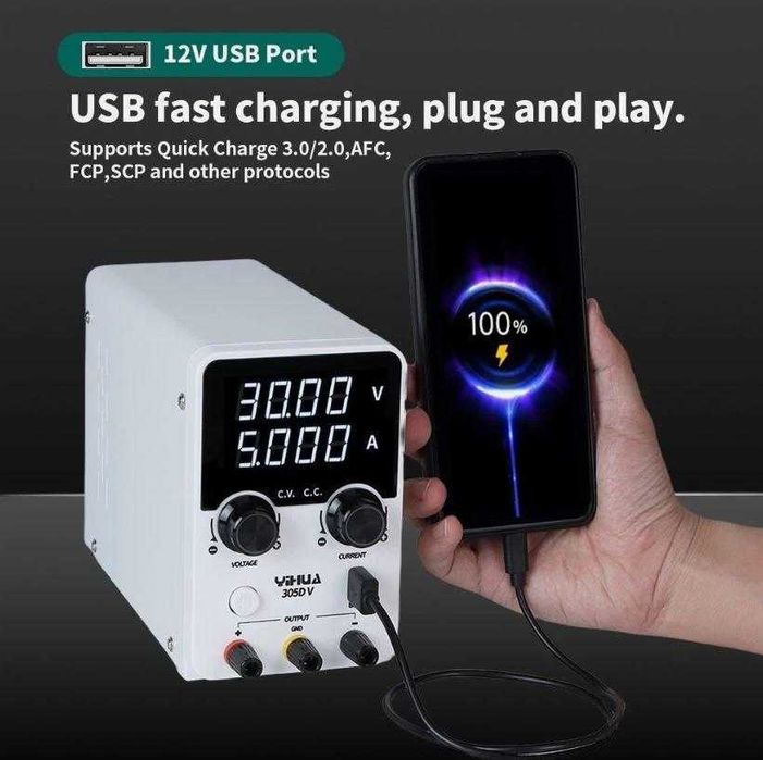 Захранващ Блок Yihua 305D-V 30V / 5A